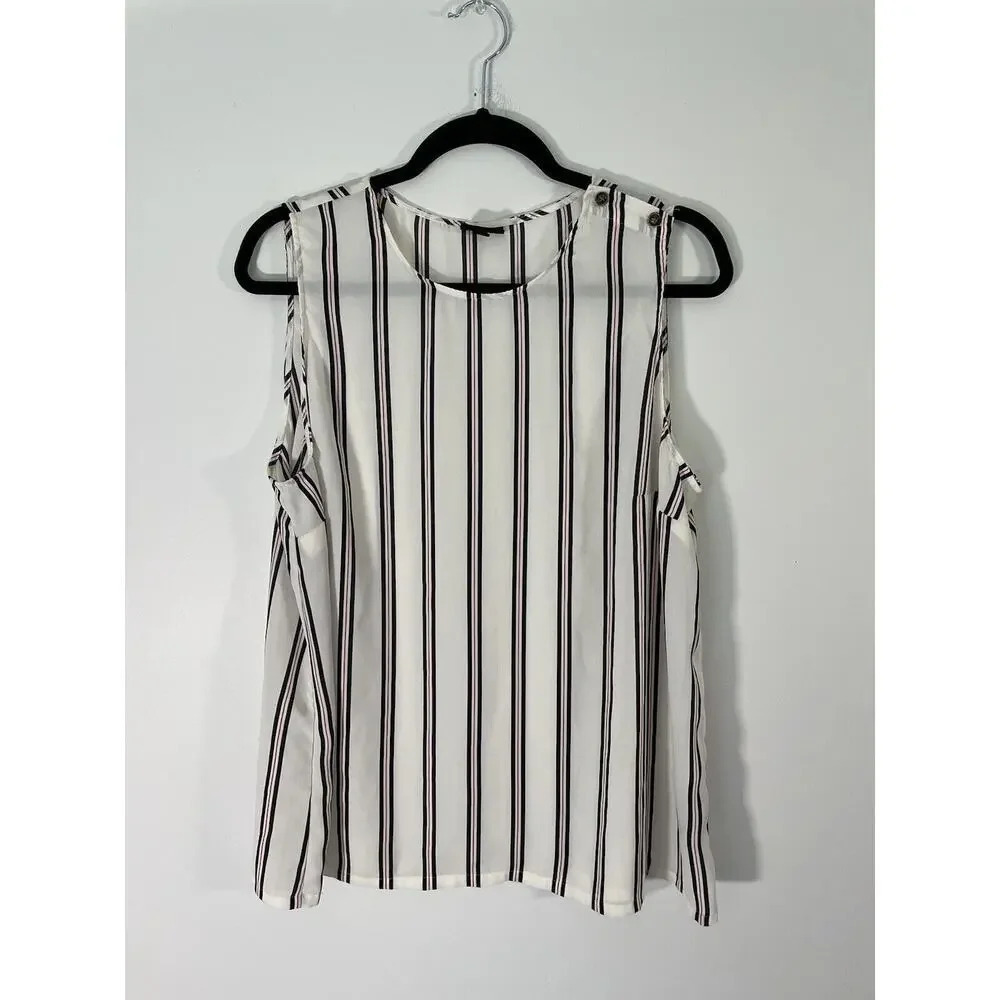 Who What Wear Tank Top Shirt Women’s XXL Multicolor Stripe Lightweight‎ Classic